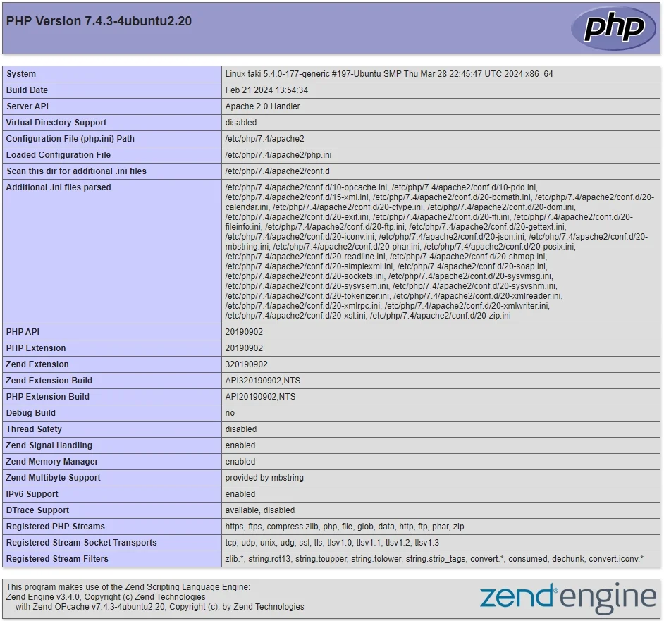php info - TAKI官方部落格 php info